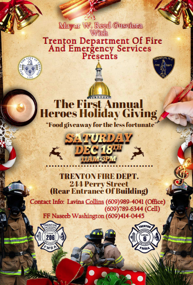 Trenton Department of Fire and Emergency Services’ First Annual Heroes Holiday Giving Event
