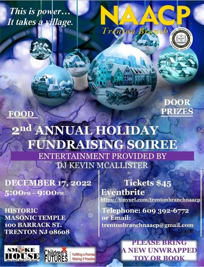 Trenton Branch NAACP to Host 2nd Annual Holiday Soiree