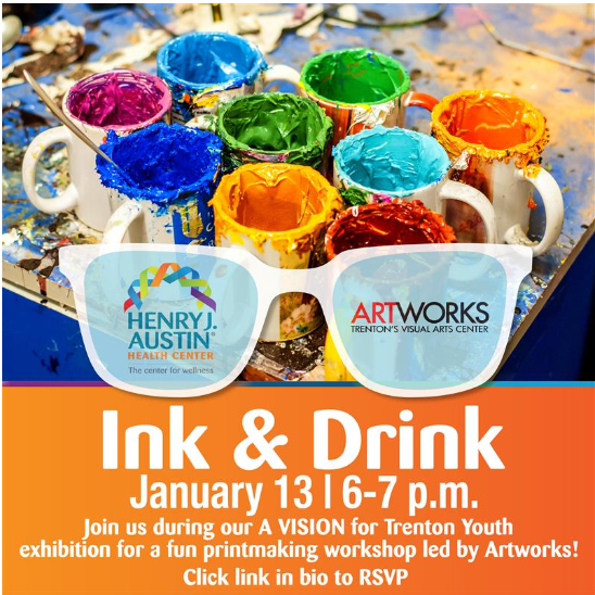 Artworks to Host Ink and Drink Benefitting A Vision for Trenton Youth