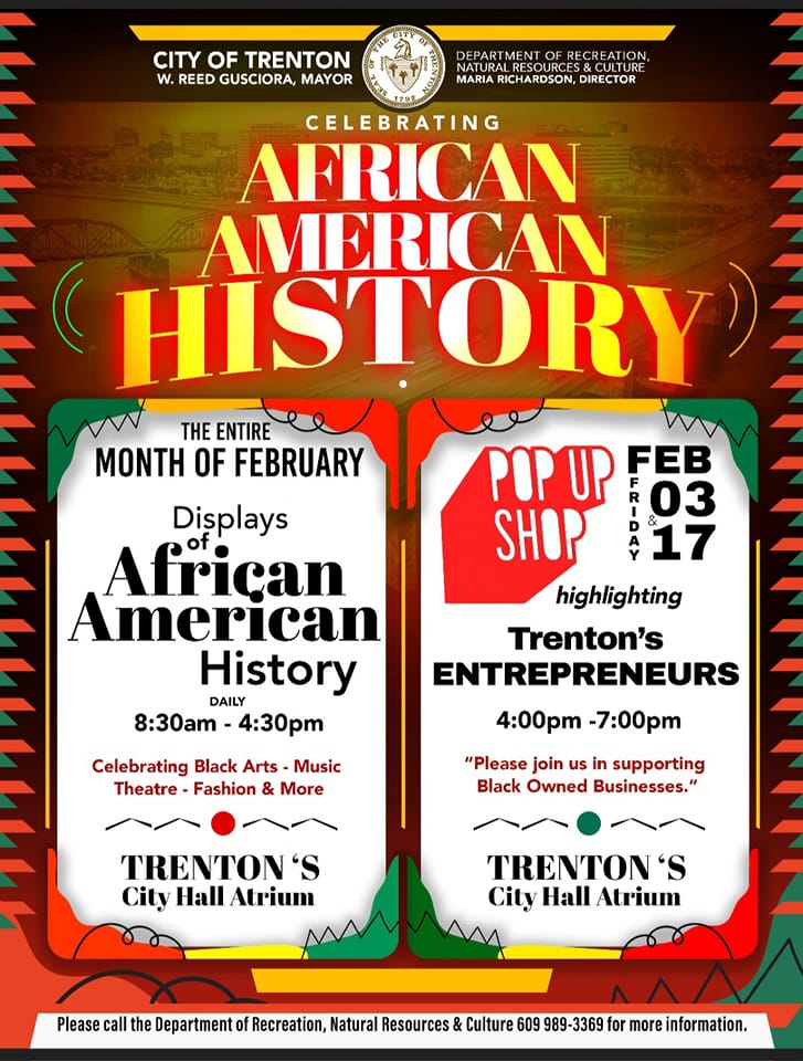 City of Trenton Announces Black History Month Celebrations