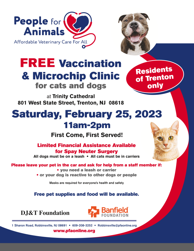 People for Animals to Host Free Pet Vaccine Clinic