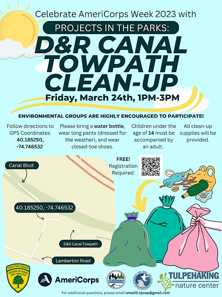 D&R Canal Towpath Cleanup: Preserving one of the Region’s Historic Waterways