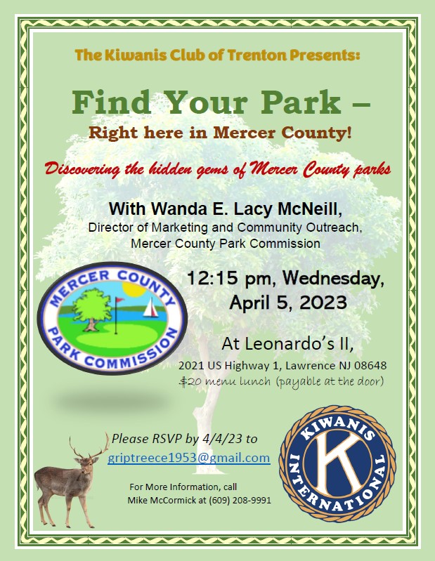 Kiwanis Club of Trenton Invites You to Find Your Park