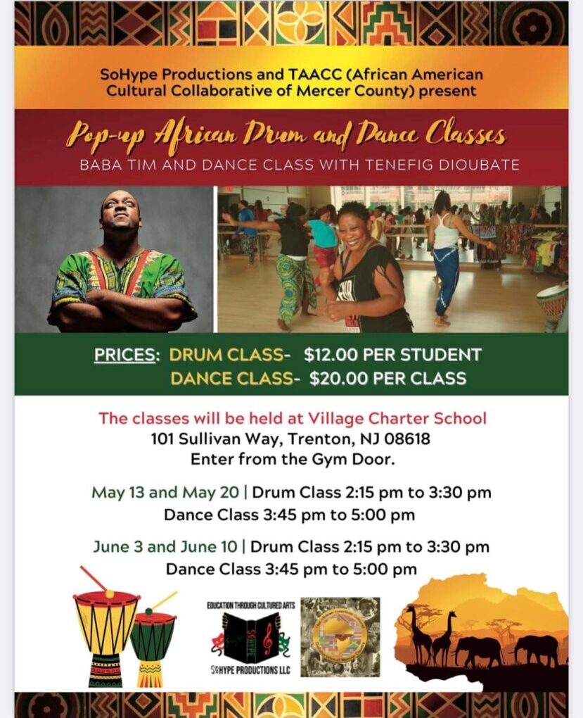 Pop-up African Drum and Dance Classes Coming to Trenton