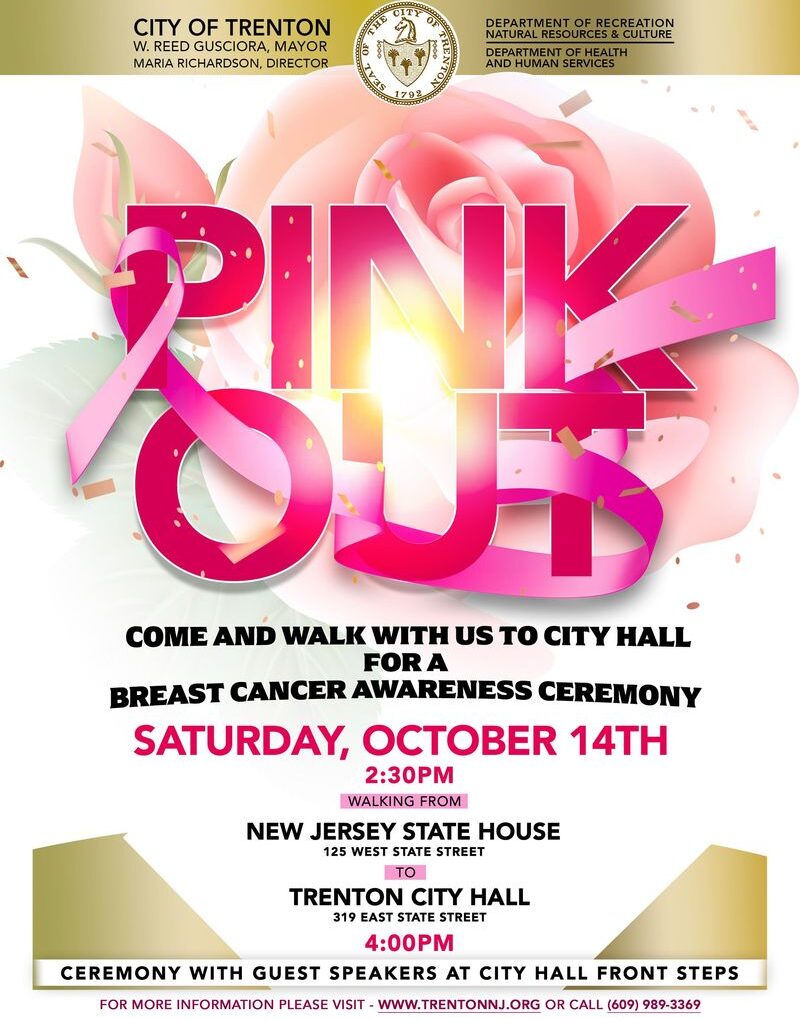 City of Trenton Announces Pink Out for Breast Cancer Awareness Month