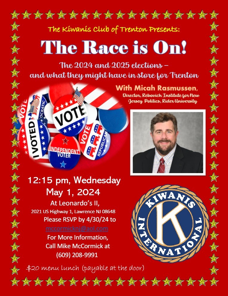 Join the Kiwanis Club of Trenton for “The Race is On!”