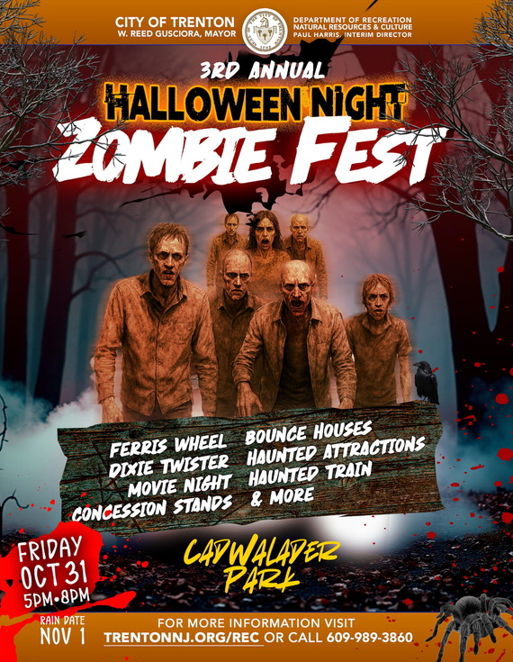 City of Trenton to Host 3rd Annual Halloween Night Zombie Fest